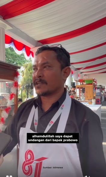 Pedagang Kue Pancong Terharu Diundang ke Istana di Hari Kemerdekaan