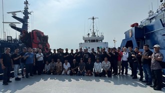 BNN, Bea Cukai dan Polda Kepri Amankan Kapal Angkut Narkoba Cair 1,6 Ton di Riau
