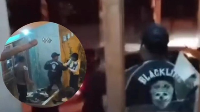 Aksi perusakan rumah pengurus MWC NU Cimenyan Bandung.