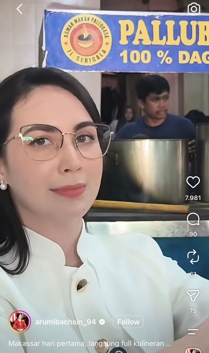 Arumi Bachsin Hobi Kulineran Tradisional, Makan Bubur hingga Mukbang Penyetan