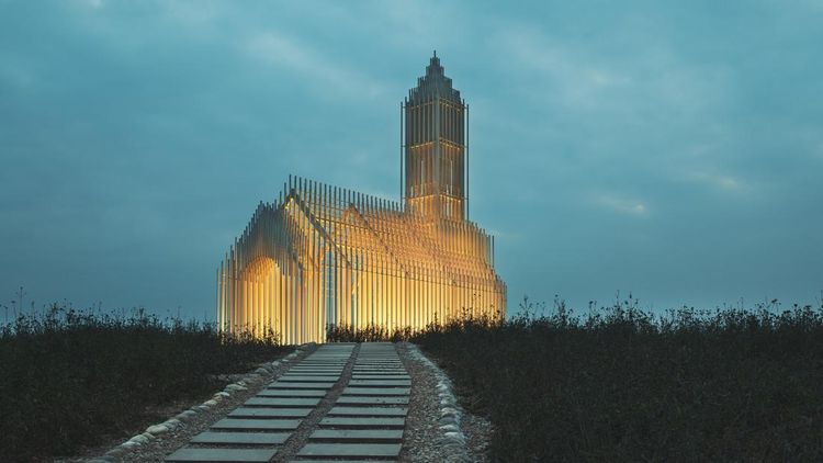 Bukan Ilusi, Ini Gereja Tanpa Bayangan yang Ada di Chengdu