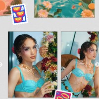 Sesuai dengan tema perayaan ulang tahunnya, wajah Cinta dipuas dengan riasan yang playful namun tetap soft dan elegan. Bagian matanya dihiasi dengan eyeshadow warna keunguan serta face gems pada bagian sampingnya. Mempertahankan kesan soft pada penampilannya, Cinta mengenakan lipstik warna nude. Foto: Instagram/@claurakiehl