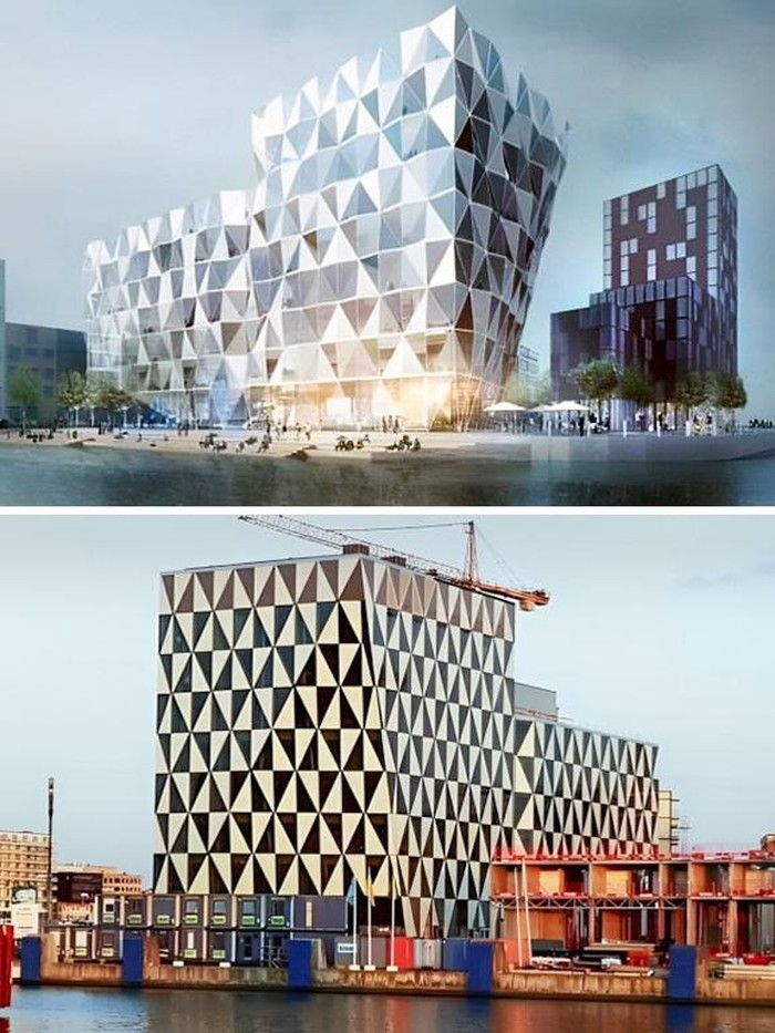 Ekspektasi vs Realita, Desain Arsitektur Ini Beda Jauh dari Bangunan Aslinya Visualisasi tiga dimensi atau rendering menjadi bagian penting dalam proses perancangan sebuah bangunan. Melalui gambar tersebut, arsitek dan pengembang dapat memberikan gambaran mengenai bentuk, material, tata ruang, serta tampilan bangunan sebelum proyek benar-benar dibangun.