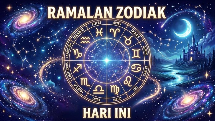 Ilustrasi ramalan zodiak hari ini.