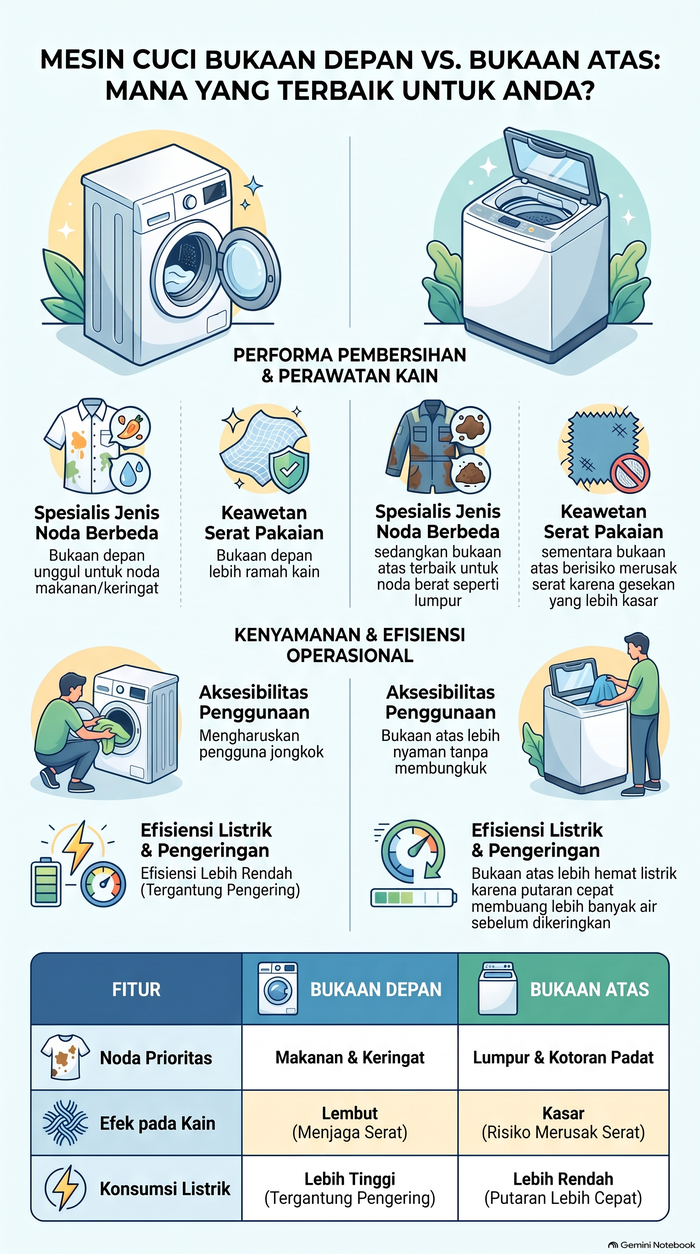 Jenis mesin cuci.