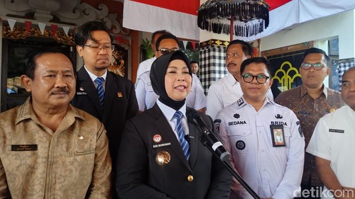 Kakanwil Kemenkum Bali Eem Nurmanah dalam peringatan Hari Pengayoman ke-81 di Kantor Wilayah Kemenkum Bali, Rabu (19/8/2026).