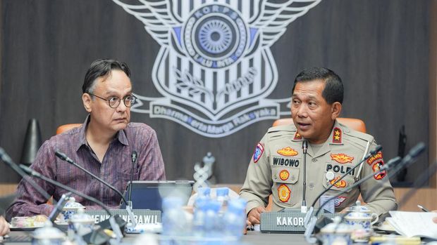 Kakorlantas Polri Irjen Wibowo memimpin audiensi bersama Kementerian Koordinator Bidang Kemenkoinfrawil
