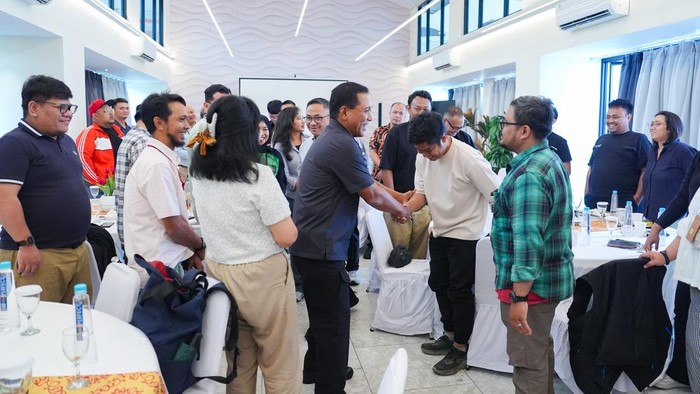 Kakorlantas Polri Irjen Wibowo menggelar silaturahmi dengan media.