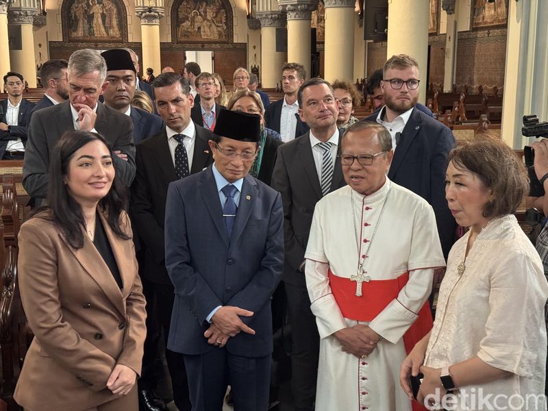 Menteri Jerman Reem Alabali Radovan, Menag Nasaruddin Umar dan Kardinal Ignatius Suharyo