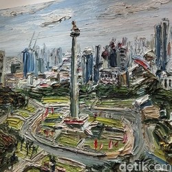 Cerita Pelukis Christopher Lehmpfuhl Lukis Monas hingga Curug Gunung Salak