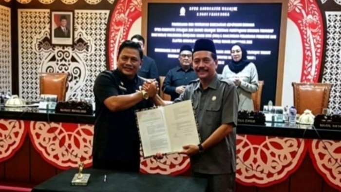 Rapat Paripurna Rencana KUA-PPAS Perubahan APBD Tahun Anggaran 2026 di Gedung DPRD Nganjuk