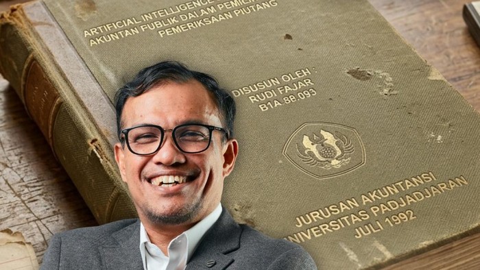 Rudi Fajar, alumnus FEB Unpad yang bahas AI di skripsinya pada 1992.