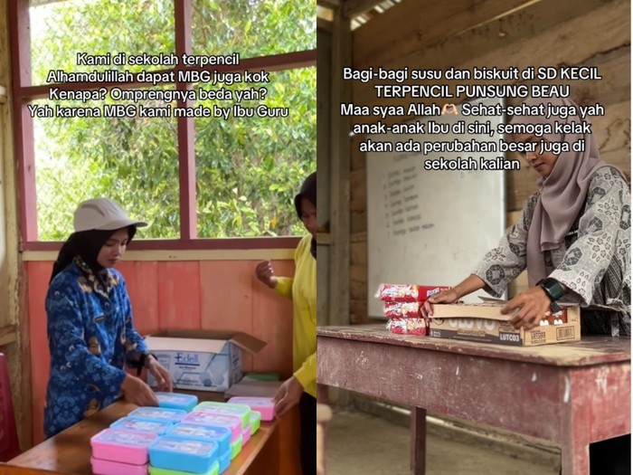 Belum Dapat MBG, Guru SD di Pelosok Ini Bikin MBG Mandiri buat Murid