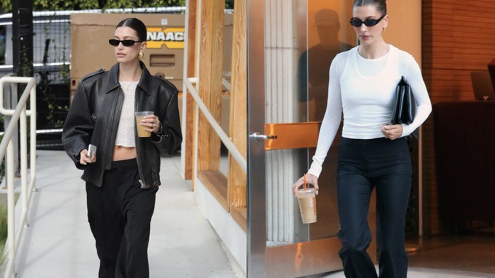 Hailey Bieber Ternyata Punya Stylist untuk Jalan dan Beli Kopi