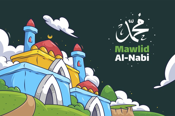 Ilustrasi Banner Maulid Nabi 2026