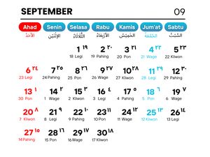 Tanggal Merah September 2026, Cek Daftar Liburnya di Sini!