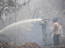 Karhutla Riau Menurun, Penanganan Kebakaran di Kerumutan Diperkuat Via Udara