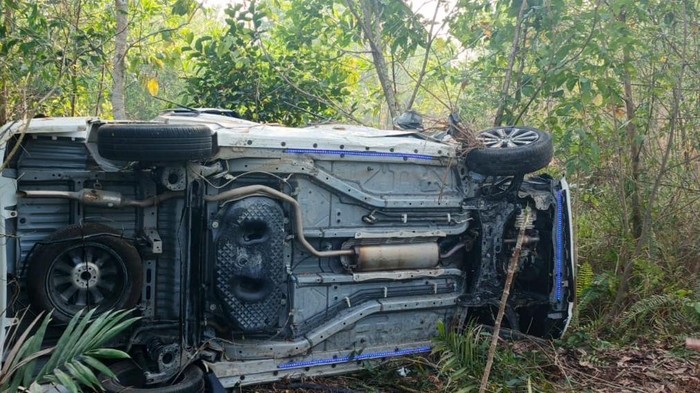 Kecelakaan maut di Palangka Raya tewaskan 2 warga dan 1 polisi.