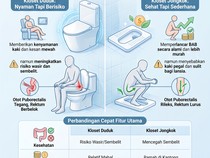 Bingung Pilih Kloset Duduk atau Jongkok? Begini Pertimbangannya