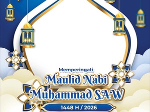 18 Link Twibbon Maulid Nabi Muhammad SAW 1448 H Gratis, Desain Terbaru