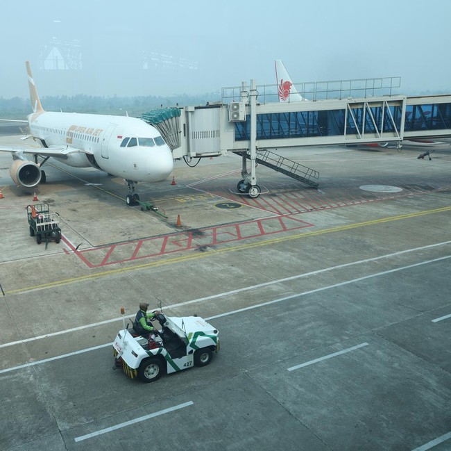 21 Penerbangan Bandara Supadio Terlambat Imbas Asap Karhutla