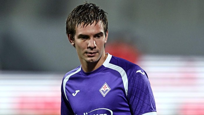FLORENCE, ITALY - AUGUST 14: Franco Mastantuono of ACF Fiorentina looks during the Italy Cup match between ACF Fiorentina and Benevento Calcio at Artemio Franchi on August 14, 2026 in Florence, Italy.  (Photo by Image Photo Agency/Getty Images)