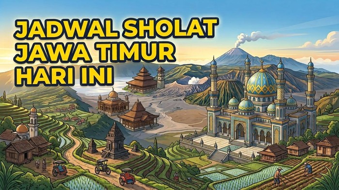 ILUSTRASI. Jadwal sholat Jawa Timur hari ini.
