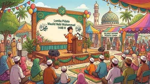 Ilustrasi Pidato Maulid Nabi 2026