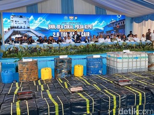 5 Fakta 14 Juta Jiwa Selamat Berkat Kapal 2,6 Ton Narkoba Cair Disergap