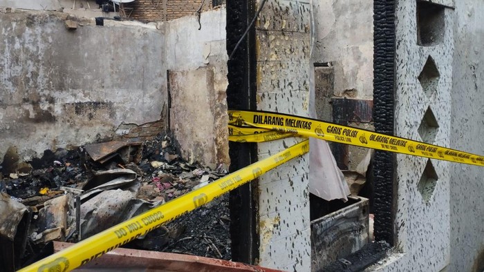 Lokasi kebakaran di Paseban, Jakpus (Syahid/detikcom)