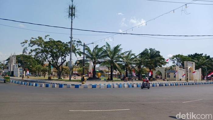 Lokasi yang akan dipadati jemaah Haul KH Abdul Hamid di Kota Pasuruan.Kendaraan besar diimbau menghindari jalan ini.