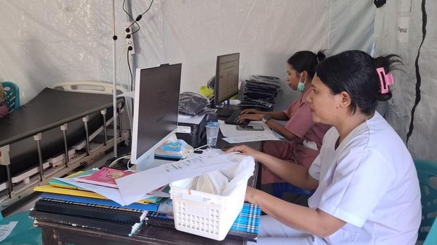Maria Rosari Tjeme saat ditemui di RSUD Aeramo, Nagekeo, NTT, Jumat (21/8/2026). (Yufengki Bria/detikBali) Maria Rosari Tjeme saat ditemui di RSUD Aeramo, Nagekeo, NTT, Jumat (21/8/2026). (Yufengki Bria/detikBali)