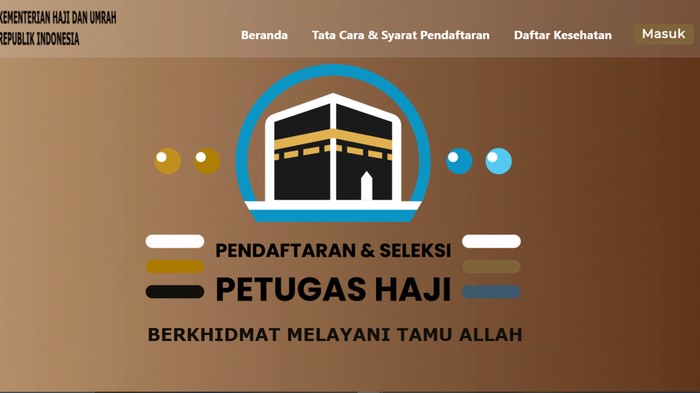 Pendaftaran dan seleksi petugas haji 2027.