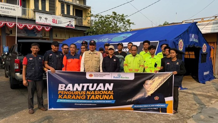 Pengurus Nasional Karang Taruna Bantu Penanganan Karhutla Sumatera