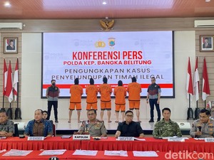 Polisi Babel Gagalkan Penyelundupan Pasir Timah Ilegal 90,1 Ton