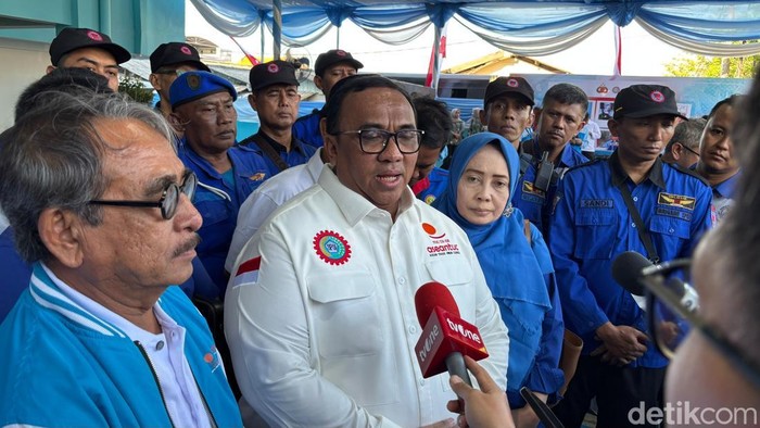 Presiden KSPSI Andi Gani Nena Wea.