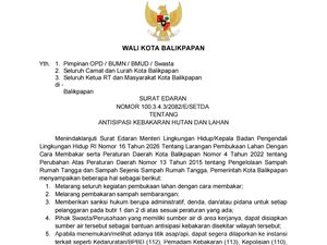 Karhutla Meluas, Warga Balikpapan Dilarang Buka Lahan dengan Api