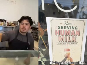 Viral Kedai Racik Minuman Kopi Pakai ASI