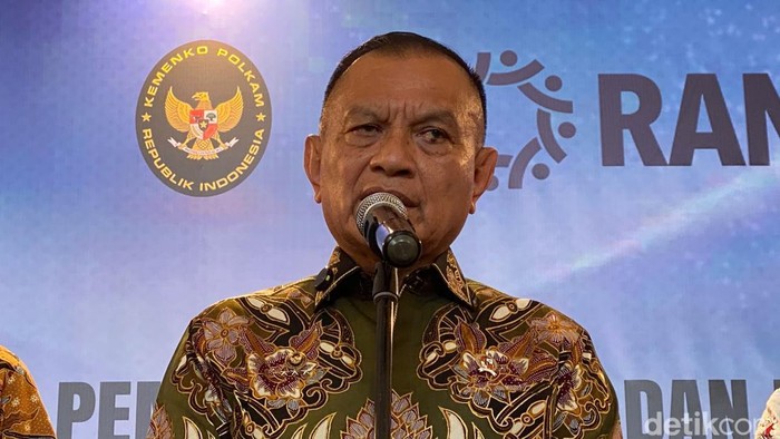 Wakil Menteri Koordinator Bidang Politik dan Keamanan (Wamenko Polkam) Lodewijk F Paulus (Adhfar/detikcom)