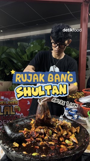  Video: Antre 1 Jam Demi Rujak Buah Langka Bang Shultan