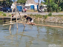 Serunya Lomba Ninja Warrior Ala Kampung di Taman Sidoarjo