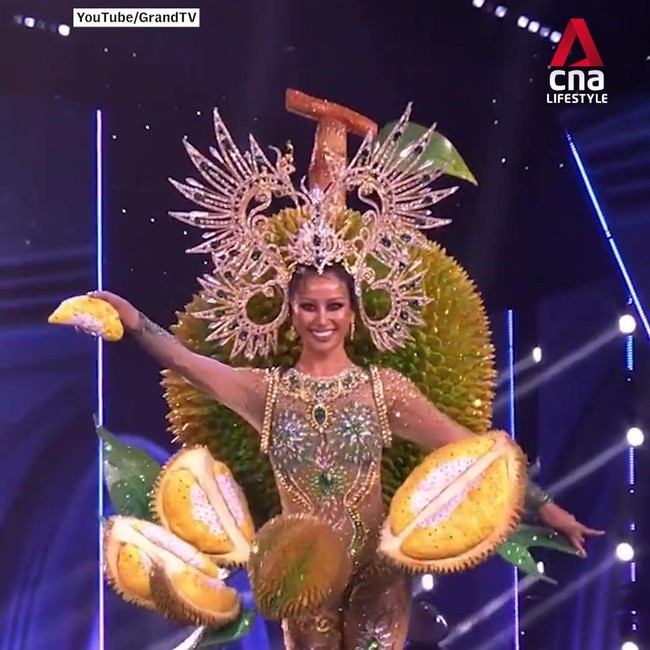 Bikin Salfok! Miss Universe Thailand Pakai Gaun Durian hingga Tom Yum