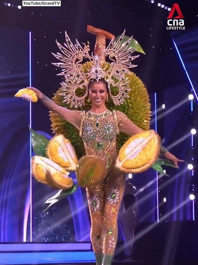 Bikin Salfok! Miss Universe Thailand Pakai Gaun Durian hingga Tom Yum