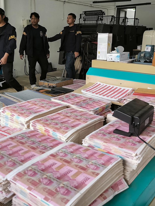 Polisi Gerebek Percetakan Uang Palsu Rp36 Miliar di BSD