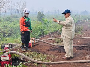 Prabowo Kunker ke Riau Hari Ini, Cek Penanganan Karhutla di Sumatera