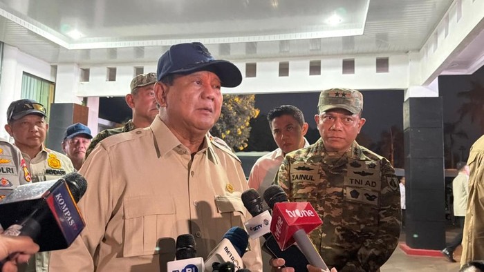 Prabowo Subianto di Bandara Tjilik Riwut, Palangkaraya, Kalimantan Tengah, Sabtu (22/8/2026).