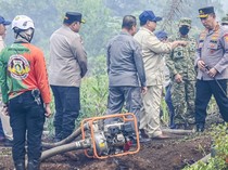Potret Prabowo Tinjau Langsung Penanganan Karhutla di Kalimantan