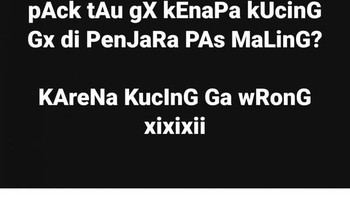 Kucing kalau mencuri ternyata tidak masuk penjara. Alasannya? Karena dia ga wrong. Ba-dum-tss! Foto: X.com