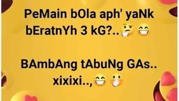 Berat badan pemain bola pun bisa jadi bahan tebak-tebakan. Bambang Tabung Gas jawabannya benar-benar bikin penggemar sepakbola mengelus dada. Foto: X.com