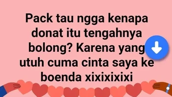 Tebakan soal donat mendadak berubah jadi gombalan. Katanya yang utuh cuma cintanya kepada Honda. Receh sekaligus romantis, ya Pak. Foto: X.com